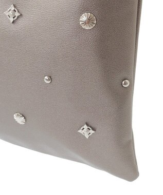 Green Parks ａｎｄｍｉｋｋａ．スタッズ付Ａ４トートバッグ Brown