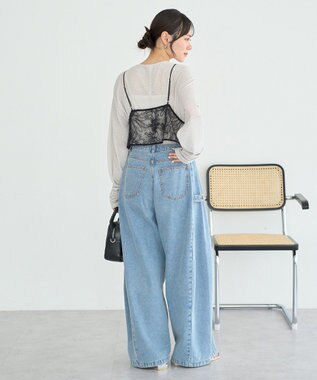 earth music&ecology シアーワッフルプルオーバー Gray