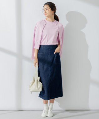 組曲 【8色展開・アンサンブル対応】ブーケカラーカーディガン ピンク系