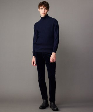 JOSEPH ABBOUD 【洗える・速乾/ストレッチ/フリースタッチ】ソフトコール パンツ ネイビー系