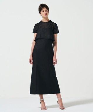 GRACE CONTINENTAL レイヤードキャミワンピース ブラック