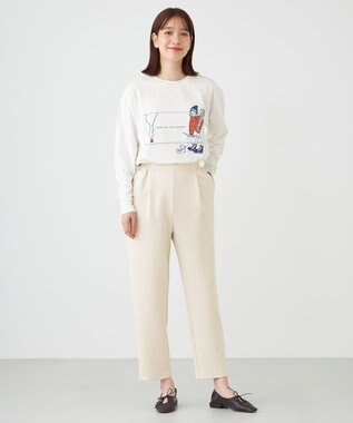 SHARE PARK LADIES 【LADIES】吸水速乾 フロントプリントTシャツ ホワイト