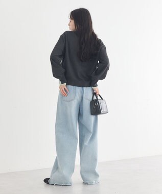 earth music&ecology 【予約】カラーコンビニットカーディガン チャコールグレー