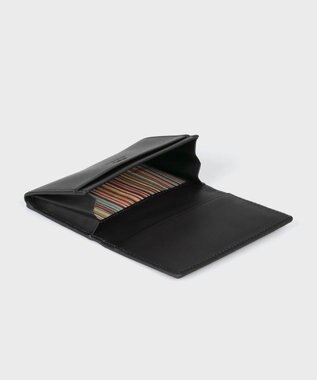 Paul Smith ベジタンストライプトリム 名刺入れ ブラック
