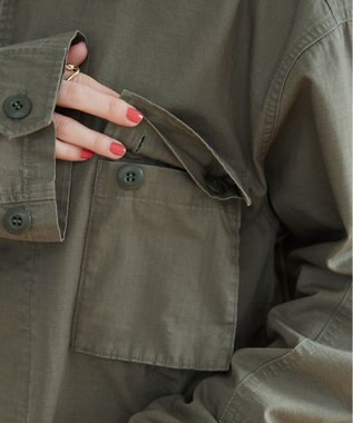 WEGO 【ANGIE VINTAGE】ミリタリー シャツジャケット カーキ