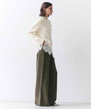 BEIGE， FRANKLIN / ドレープタックワイドパンツ Khaki