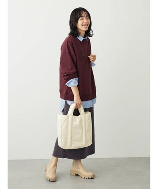 Green Parks カットコールタイトスカート Charcoal Gray