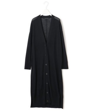 ICB L 【マガジン掲載】Stiffen ロング カーディガン（番号CH62） ブラック系