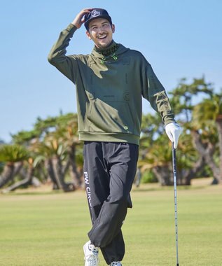 PW CIRCULUS 【裾スピンドル付 / 伸縮性あり 】【MEN】ベルト付 ヘムスピンドルパンツ カーキ系