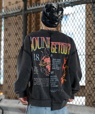 WEGO 【ユニセックス着用ITEM】ヴィンテージグラフィックドッキングプルオーバー 柄2