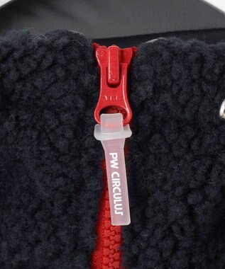 PW CIRCULUS 【WOMEN】【撥水/防風】ボア ハーフジップ フーデッド プルオーバー ネイビー系