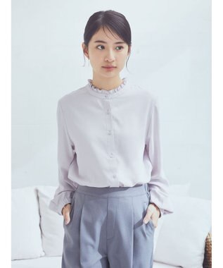 earth music&ecology ２ｗａｙフリルブラウス Light Pink