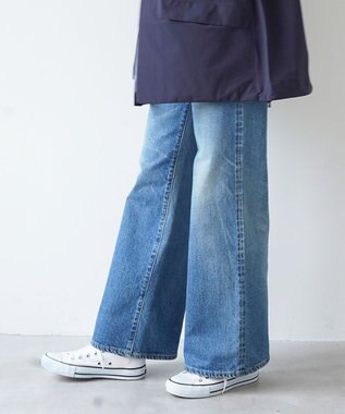 caqu modern baggy ワイドシルエットデニムパンツ USED WASH 3years