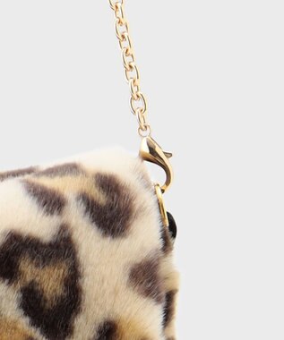 GRACE CONTINENTAL a point etcレオパードミニバッグ ブラウン