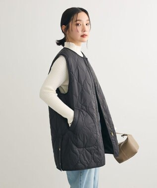 Green Parks キルティングＺＩＰベスト Black