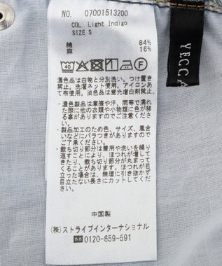 YECCA VECCA 綿麻バギーデニムパンツ Light Indigo