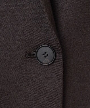 ICB 【洗える】プロヴィスウールツイル テーラードジャケット チャコール系