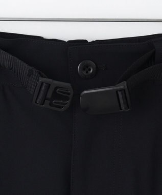 PW CIRCULUS 【MEN】【ストレッチ】 サイドロゴ ベルト パンツ ブラック系