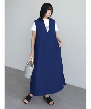 Green Parks カットＪＱキーネックジャンスカ Blue