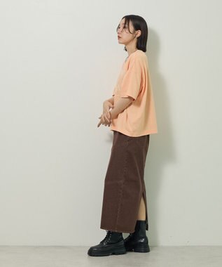 Green Parks デニムタイトロングスカート Brown