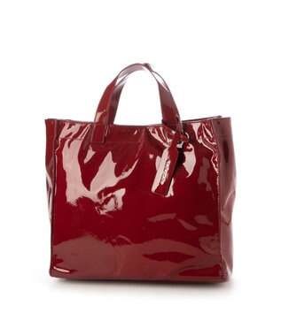 UNBILLION カシュカシュ cachecache / ソフトエナメルスクエア手提げトート