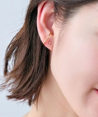 Phoebe 【K10】一粒ダイヤモンドピアス(片耳)　ゴールド ゴールド