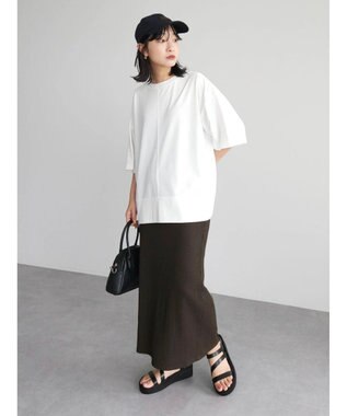 Green Parks 接触冷感裾リブＴシャツ Off White