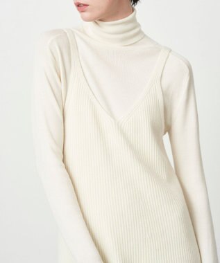 ATON WOOL CASHMERE SILK | タンクトップドレス OFF WHITE