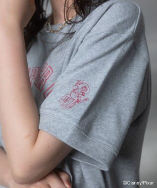 Green Parks トイストーリー／スウェット風ロゴＴシャツ Gray Mixture