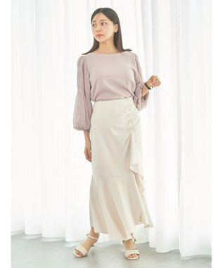 earth music&ecology マジョリカプリーツプルオーバー Pink Beige