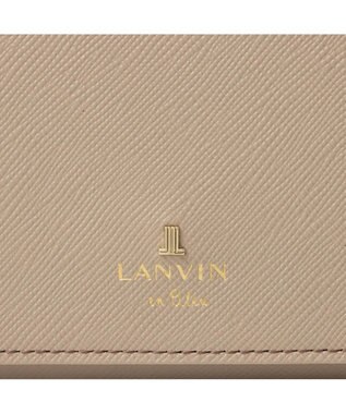 LANVIN en Bleu リュクサンブール かぶせ長財布 オールドローズ
