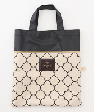 TOCCA 【晴雨兼用・UVカット100%生地】TOCCA CLOVER UMBRELLA 折り畳み傘 収納バッグ付き ベージュ系