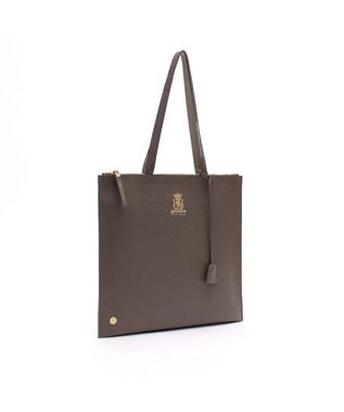 A.D.M.J. 牛革スリムショルダートート39cm AKASUMI