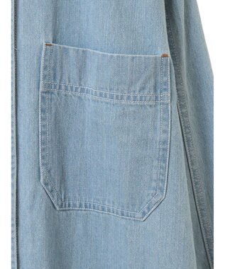 CRAFT STANDARD BOUTIQUE デニムパールボタンワンピース Sax