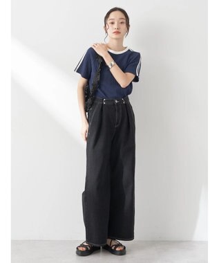 earth music&ecology ラインジャガードプルオーバー Navy