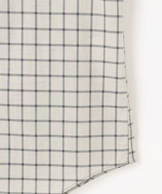 JOSEPH ABBOUD 【綿100％】ファインカウントシャンブレーチェックシャツ ライトグレー系4