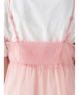 earth music&ecology チュールミニキャミワンピース Pink