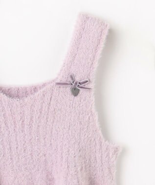 組曲 KIDS 【S-Lサイズ】シャギーニット キャミソール ラベンダー