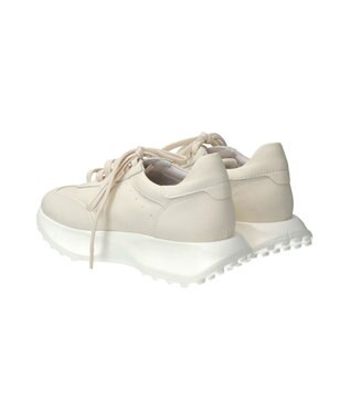 INTER-CHAUSSURES 【QUSHELI】フレアランニングソールスニーカー ホワイト