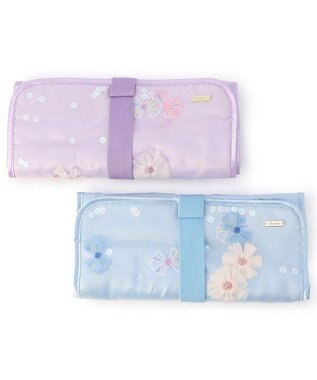 Chacott フラワーリボンロールケース ベビーブルー