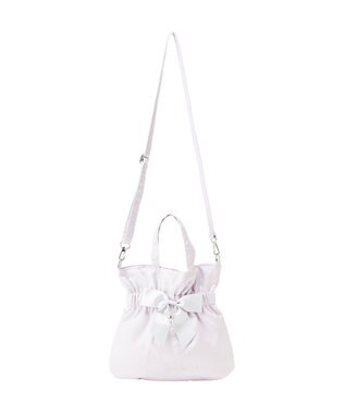 Maison de FLEUR スターリボン２Ｗａｙトートバッグ Silver