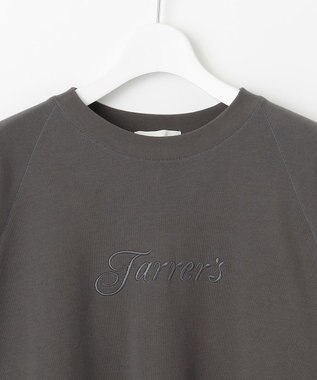 自由区 L クリアループバックレタリング スウェット スレート