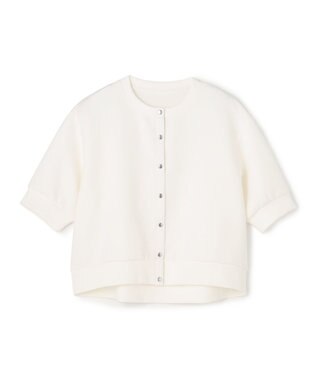 UNFILO L BEAUTY FORM JERSEY light スナップカーディガン