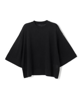 UNFILO L フロスティコットン クロップド プルオーバー ブラック