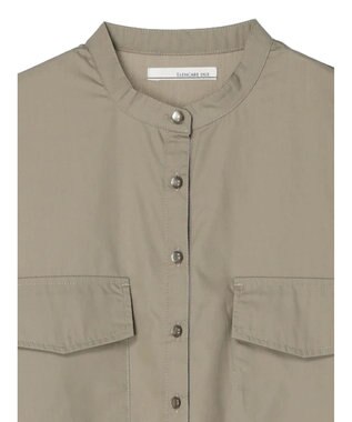 Green Parks ・ＥＬＥＮＣＡＲＥ　ＤＵＥ　バンドカラーワンピース Gray Beige
