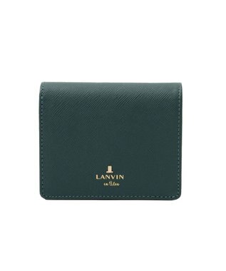 LANVIN en Bleu リュクサンブール 二つ折りコンパクト財布