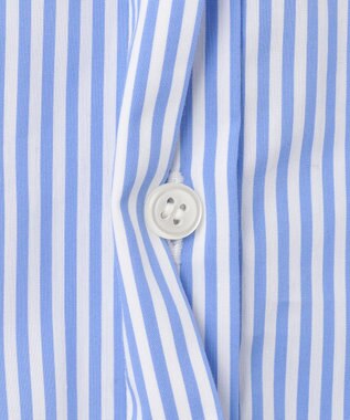 Feroux 【ONWARD CROSSET MAG掲載・2WAY】リボンクロップド シャツ スカイブルー系1