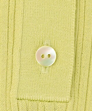 自由区 【カトリエムブーケ】Cotes melangees a la soie ヘンリーネックトップス グリーン