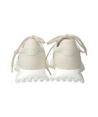 INTER-CHAUSSURES 【QUSHELI】フレアランニングソールスニーカー ホワイト