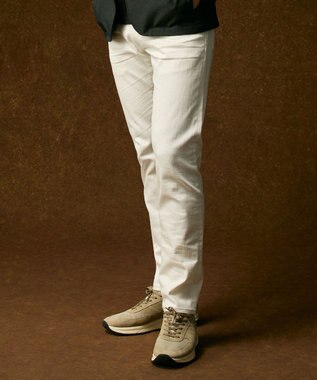 JOSEPH ABBOUD 【サスティナブル/JAPANファブリック/ストレッチ】オゾンハイパワー デニム ホワイト系